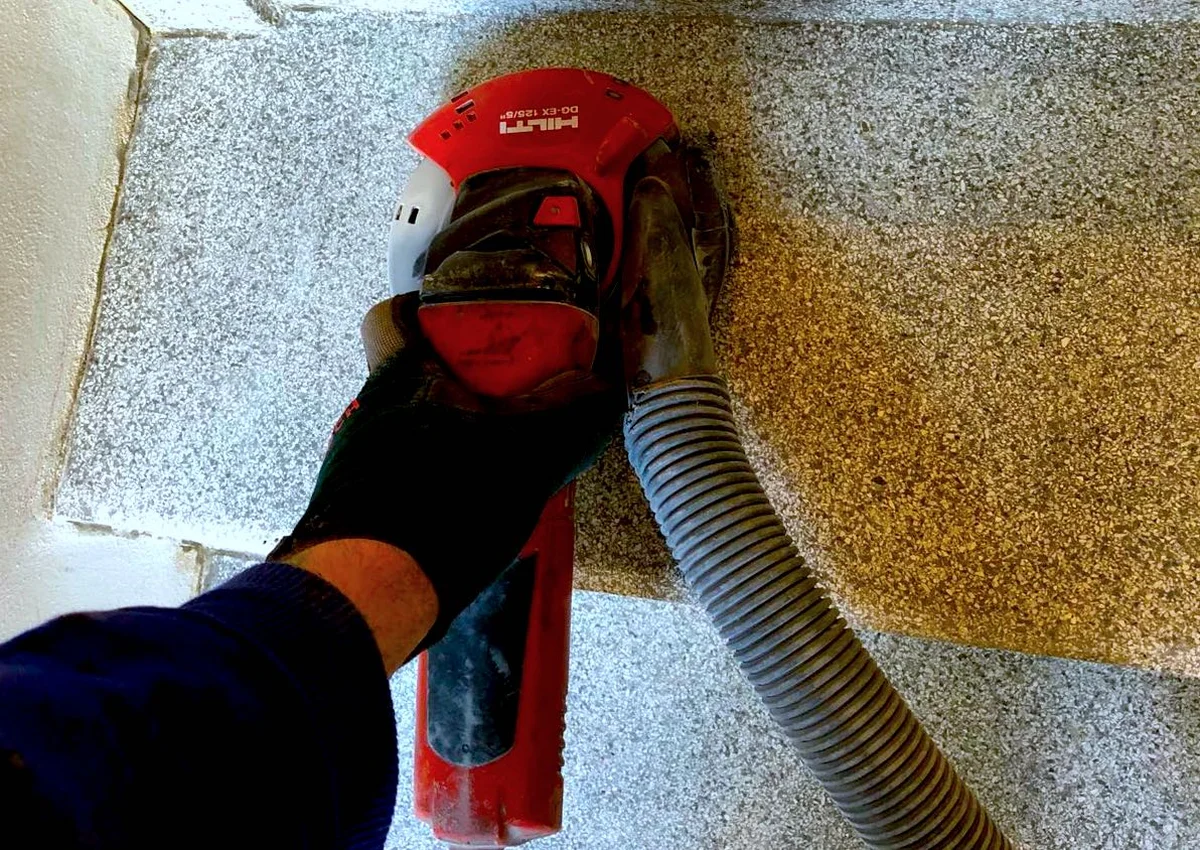 Renovace teraco schodů